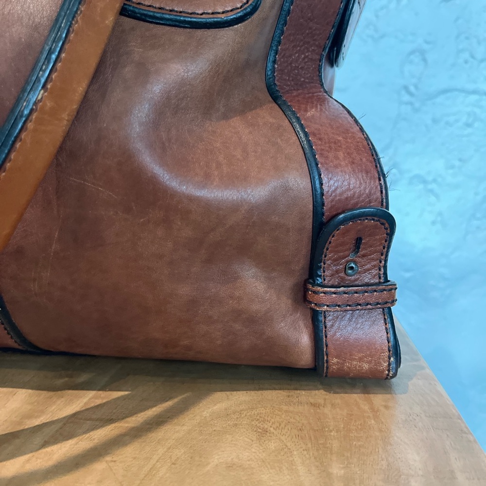 BAG HAS SOLD DO NOT BUY
Vintage Fossil Leather Satchel Brown Heritage Zip - Picture 5 of 7